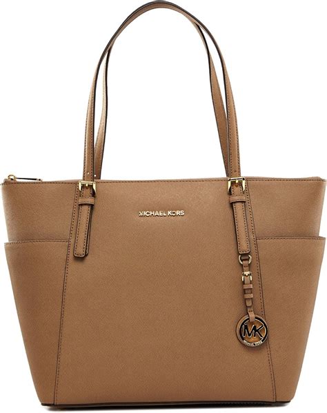 michael kors saffiano shoulder bag|Michael Kors jet set tote.